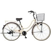 シティサイクル RYフロートミックス 266-D 26インチ 外装6段 ベージュ MK-22-009