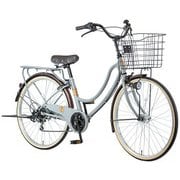 シティサイクル RYフロートミックス 266-D 26インチ 外装6段 グレー MK-22-009