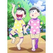 おそ松さん 描き下ろし B3タペストリー 夏 Ver. 十四松＆トド松 [キャラクターグッズ]
