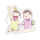 おそ松さん 描き下ろし ステッカー 夏 Ver. 十四松＆トド松 [キャラクターグッズ]