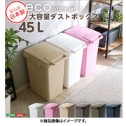 日本製ダストボックス 大容量45L econtainer SH-01-ECN45 カーキ