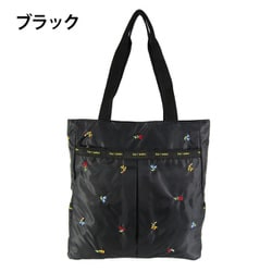 4795 ブラック [Ferlieden （フェアリーデン） ファスナートート花刺繍]