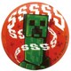 Minecraft（マインクラフト） 缶バッジ クリーパー （レッド） [キャラクターグッズ]