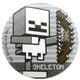 Minecraft（マインクラフト） 缶バッジ スケルトン [キャラクターグッズ]