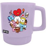BT21 スタッキングマグ パープル [キャラクターグッズ]