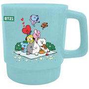 BT21 スタッキングマグ ミント [キャラクターグッズ]