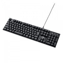 キーボード メカニカル USB接続 有線 ゲーミング 赤軸 ロープロファイルスイッチ 日本語配列（JIS） ブラック SKB-MK3BK