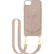 iP22SP-RST02 [iPhone SE（第3世代/第2世代）対応 ショルダーストラップ付き 背面ケース Rosetta. ココア]