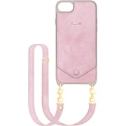 iP22SP-RST06 [iPhone SE（第3世代/第2世代）対応 ショルダーストラップ付き 背面ケース Rosetta. ライラック]