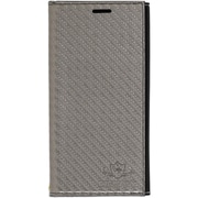 iP22SP-FLC03 [iPhone SE（第3世代/第2世代）対応 手帳型ケース FLAMINGO カーボングレー/ブラック]
