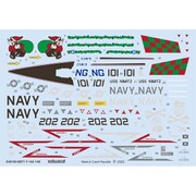 D48105 1/48 F-14A デカール （タミヤ用） 5種マーキング付属 [プラモデル用品]