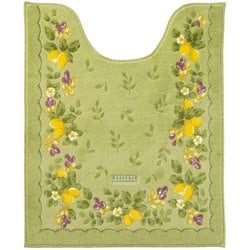プロヴァンス シエル トイレマット ロング 約縦75cm×横63cm グリーン