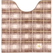 フライス トイレマット ロングタイプ 約縦75cm×横63cm ブラウン