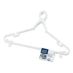 LAUND ROMAT キャッチ ハンガー 2本組 白 KL-112
