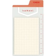isshoni. インデックス付ふせん ミニ 方眼 レッド S2434