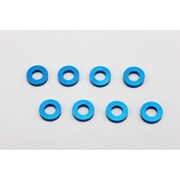ZC-A3615A φ3×φ6×1.5mm アルミ シム 8個入 [ラジコン用パーツ]