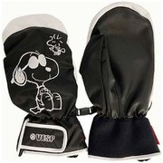 PEANUTS PRINT MITTEN SNMG1018 BK(ブラック) Mサイズ [スキー スノーボード グローブ]