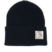 PEANUTS RIB KNIT BEANIE SNMB1019 BK(ブラック) [ニットキャップ ビーニー]
