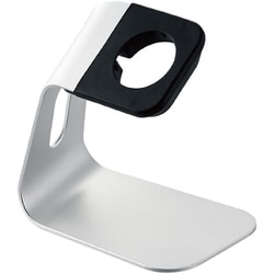 AW-DSCHALSV [Apple Watch （アップルウォッチ） 充電器用 卓上 スタンド 縦置き アルミ製 Ultra/SE （第2世代/第1世代）/Series 8 7 6 5 4 3[49mm 45mm 44mm 42mm 41mm 40mm 38mm] 全機種対応 シルバー]