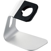 AW-DSCHALSV [Apple Watch （アップルウォッチ） 充電器用 卓上 スタンド 縦置き アルミ製 Ultra/SE （第2世代/第1世代）/Series 8 7 6 5 4 3[49mm 45mm 44mm 42mm 41mm 40mm 38mm] 全機種対応 シルバー]