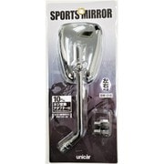 バイク用 スポーツミラー 左右共用 10mm→10mm 正ネジアダプター 10mm→10mm逆ネジアダプター付属 メッキシルバー BM-016
