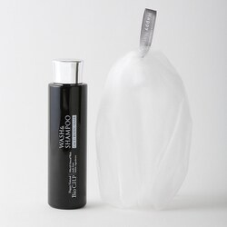 Bio C.H.P（ビオシーエイチビー）ウオッシュ＆シャンプー 麻炭・米ぬか酵素クレンジング 80g 泡ネット付き [全身用シャンプー]