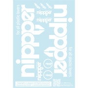 CNP-01W nippperデカール 1枚入 ホワイト [プラモデル用品]