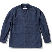 フレームプルーフデニムバンドカラージャケット Flameproof Denim Band Collar Jacket HOE42250 オーシャンネイビー(ON) Lサイズ [アウトドア ジャケット メンズ]