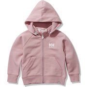 ロゴフルジップスウェットフーディー K Logo Full-zip Sweat Hoodie HJ32252 ピンクシェル(PS) 130サイズ [アウトドア トップス キッズ]