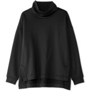 ストレッチモメンタムハイネックドトップ STRETCH MOMENTUM HIGH NECKED TOP DC522321ブラック(K) Mサイズ [フィットネス ヨガ スウェット レディース]