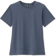 ショートスリーブレイヤードティー S/S LAYERED TEE DC722304 エターナルブルー(EB) Lサイズ [フィットネス ヨガ シャツ レディース]