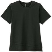 ショートスリーブレイヤードティー S/S LAYERED TEE DC722304 ブラック(K) Lサイズ [フィットネス ヨガ シャツ レディース]