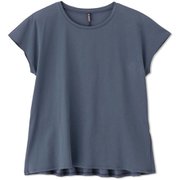 ショートスリーブフレアティー S/S FLARE TEE DC722305 エターナルブルー(EB) Lサイズ [フィットネス ヨガ シャツ レディース]