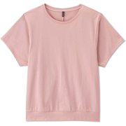バックタックドトップ BACK TUCKED TOP DC722306 シェルピンク(SK) Lサイズ [フィットネス ヨガ シャツ レディース]