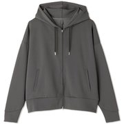 ラウンジニットフーディ LOUNGE KNIT HOODIE DA522307 チャコール(CH) Mサイズ [フィットネス ヨガ パーカー レディース]