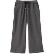 ラウンジニットワイドクロップドパンツ LOUNGE KNIT WIDE CROPPED PANTS DA622304 チャコール(CH) Mサイズ [フィットネス ヨガ パンツ レディース]