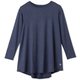 オールデイアクティブライトロングスリーブフレアティー ALL DAY ACTIVE LIGHT L/S FLARE TEE DA722300 ウォッシュネイビー(WA) Lサイズ [フィットネス ヨガ シャツ レディース]