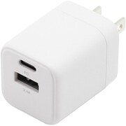 USB急速充電器 USB PD（パワーデリバリー）対応 20W マルチ保護システム搭載 スイングプラグ採用 ホワイト IMAC1CUPD20WH