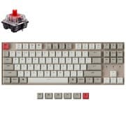Keychron K8 ノンバックライト・ワイヤレス・メカニカルキーボード 87キー US配列 テンキーレス Keychronメカニカル 赤軸 K8-K1-US