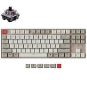 Keychron K8 ノンバックライト・ワイヤレス・メカニカルキーボード 87キー US配列 テンキーレス Keychronメカニカル 茶軸 K8-K3-US