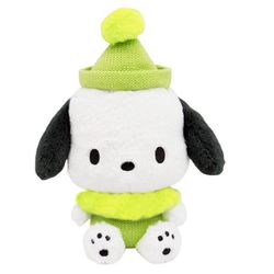 176424-22 サンリオキャラクターズ ニットニット ぬいぐるみ Sサイズ ポチャッコ [キャラクターグッズ]