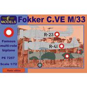7257 1/72 フォッカー C.VE M/33 デンマーク空軍 [組立式プラスチックモデル]