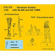 CMF35379 1/35 NLAW対戦車ミサイル&AK-74MNを持つウクライナ兵 [組立式プラスチックモデル]
