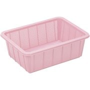 トンボ アシスト 抗菌角ざる(ポリプロピレン)深3型 ピンク AZL9211