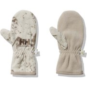ノルディックカモプリントフリースミトン K Nordic Camo Print Fleece Mitten HAJ92255 ウェットサンド(WS) KFサイズ [アウトドア グローブ キッズ]