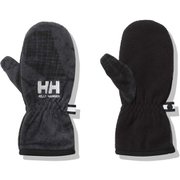 ノルディックカモプリントフリースミトン K Nordic Camo Print Fleece Mitten HAJ92255 ブラック(K) KFサイズ [アウトドア グローブ キッズ]