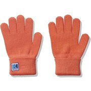 プレーンニットグローブ K Plain Knit Glove HAJ92258 ペールオレンジ(PE) KFサイズ [アウトドア グローブ キッズ]