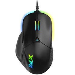 XPG ALPHA ゲーミングマウス エルゴノミクスゲーミングデザイン 16000DPI対応 PMW3335センサー 6000万回耐久 オムロン製スイッチ採用 ALPHA-BKCWW