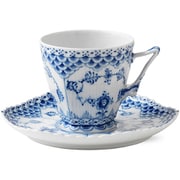 1017226 [ブルーフルーテッド フルレース コーヒー カップ＆ソーサー 140ml 国内正規品]