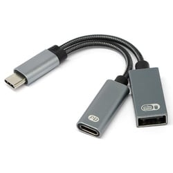 OTGアダプターケーブル PD給電対応 RUA-OTGTPU1